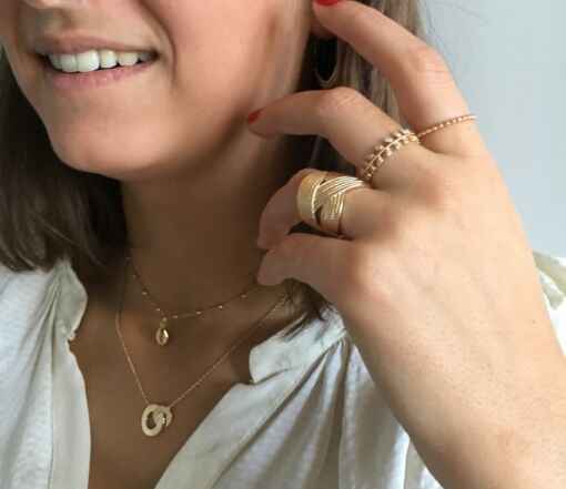 Bagues et colliers plaqué or