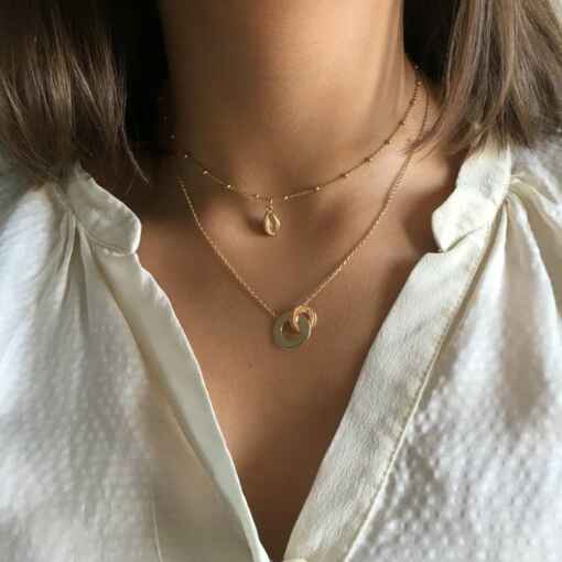 Colliers en plaqué or 3 microns