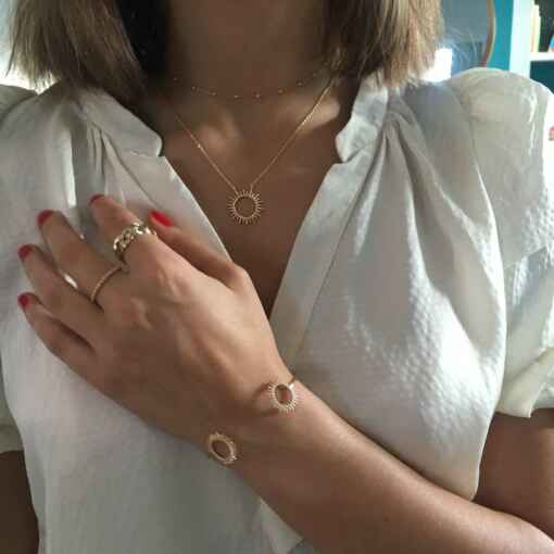 Jonc et collier soleil