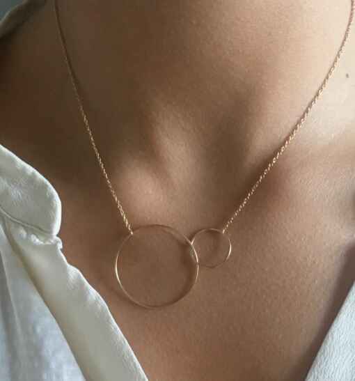 Collier ronds plaqué or