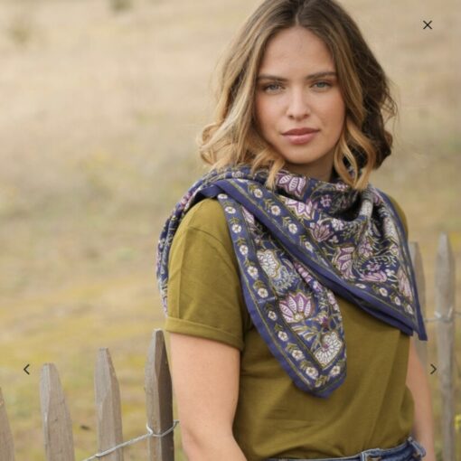 Foulard Taj Bleu Marine