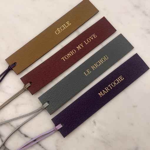 Marque-page cuir