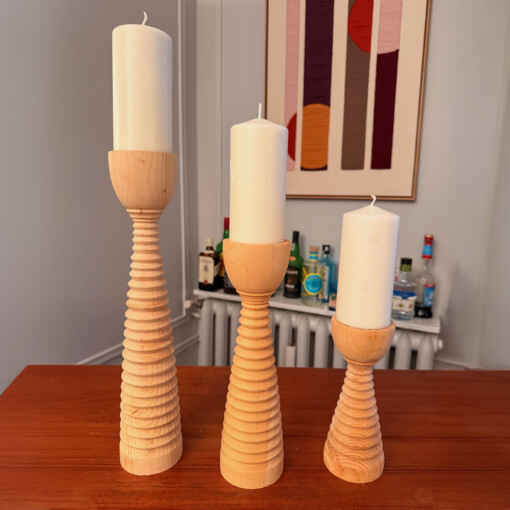 bougeoirs bois de cèdre