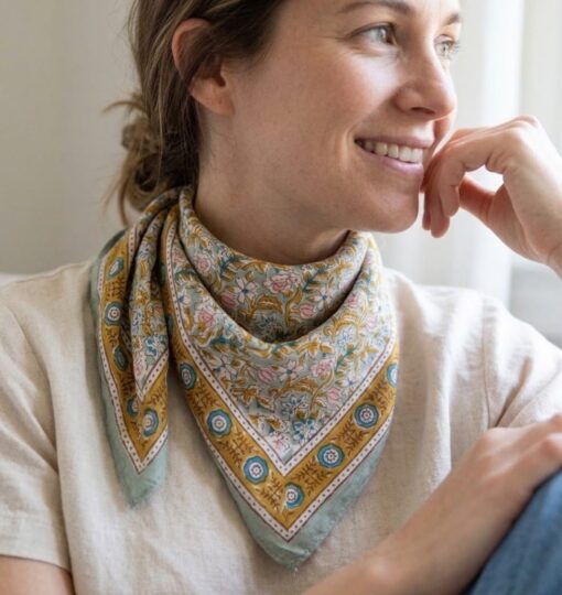Foulard Absynthe Vert de Gris