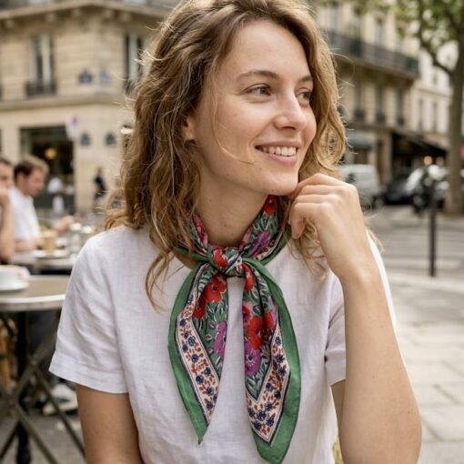 Foulard Indore vert