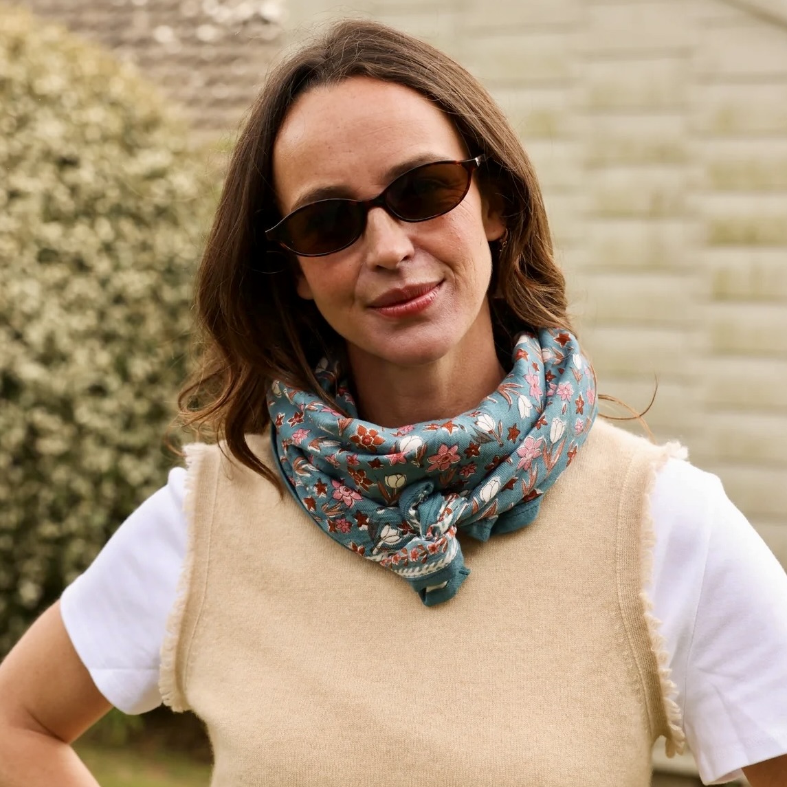 Foulard Bombay Bleu – Image 2