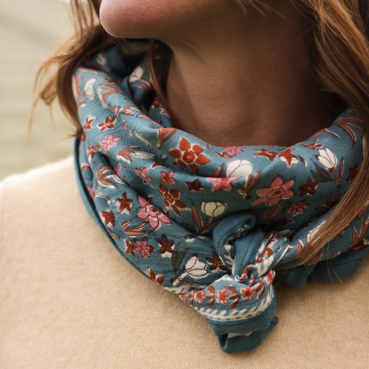 Foulard Bombay Bleu