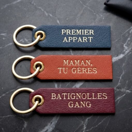Porte clé en cuir