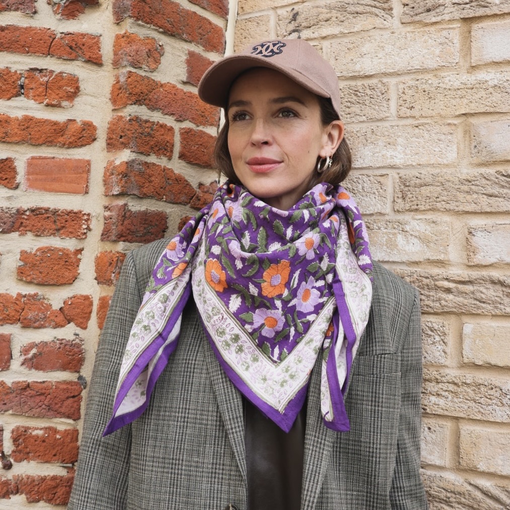 Foulard Udaipur Orange – Image 2