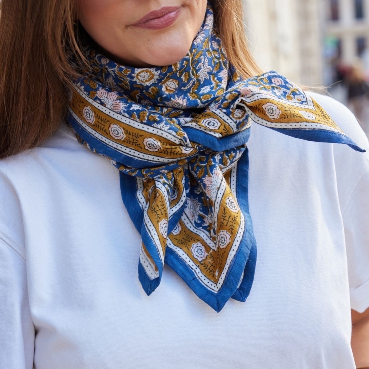 Foulard Azur Indigo