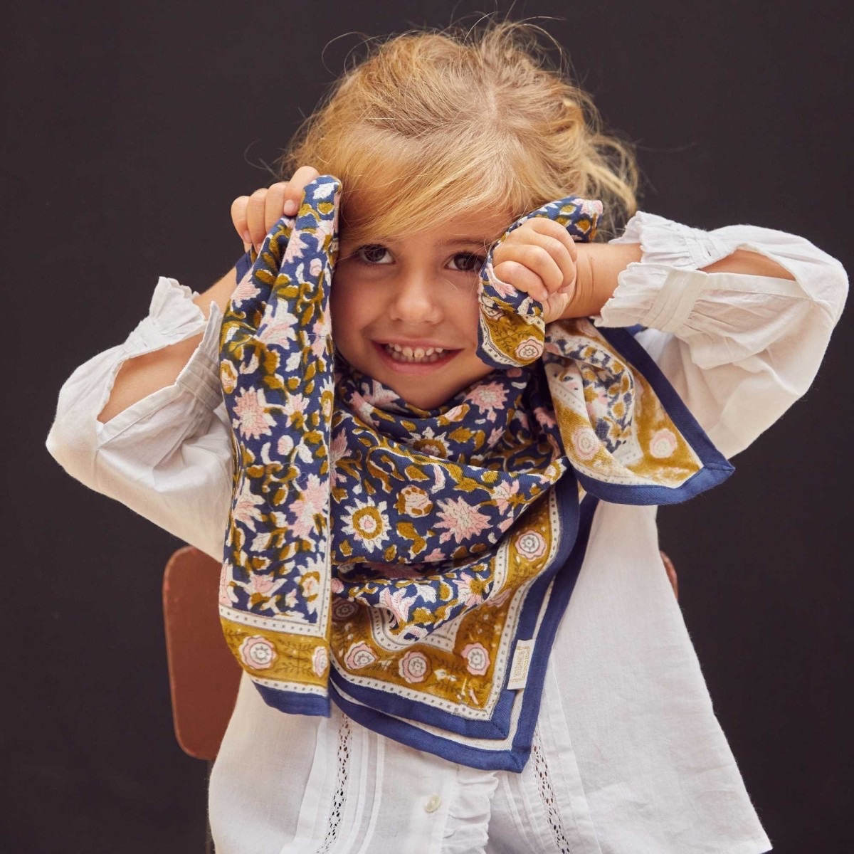Foulard Azur Indigo – Image 2