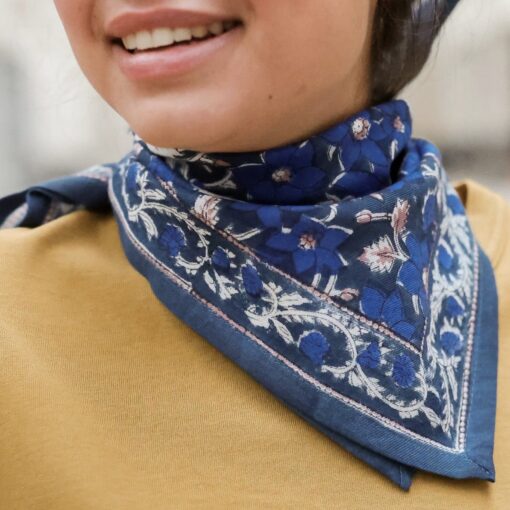 Foulard Uma bleu cobalt Kids