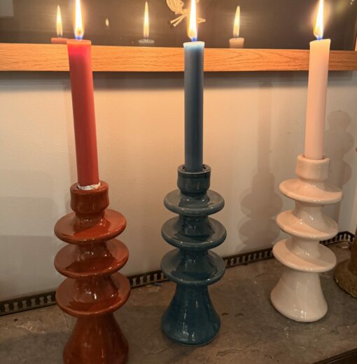 Bougeoirs en céramique marocaine