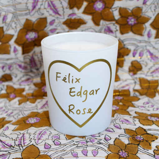 Bougie prénom parfumée