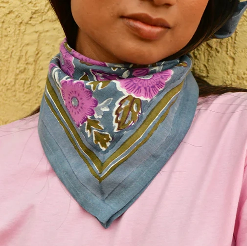Foulard Ani Bleu Horizon Kids